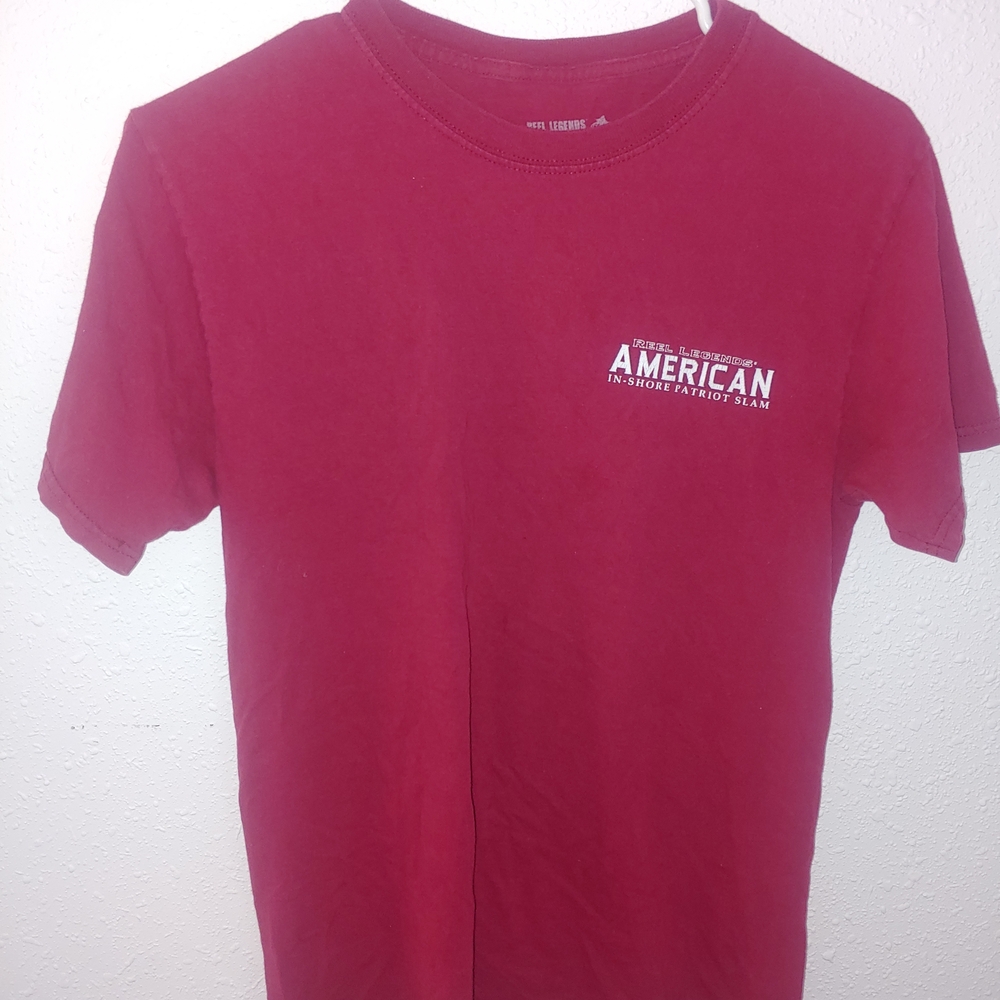 Reel Legends Maroon Short Sleeve Tee